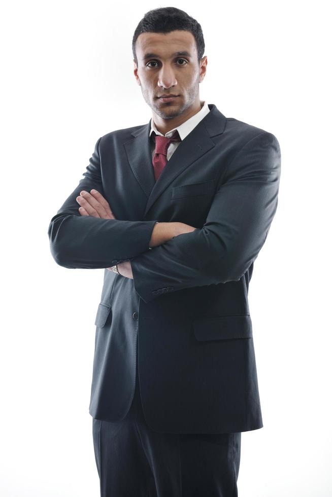 business man isolated over white background photo