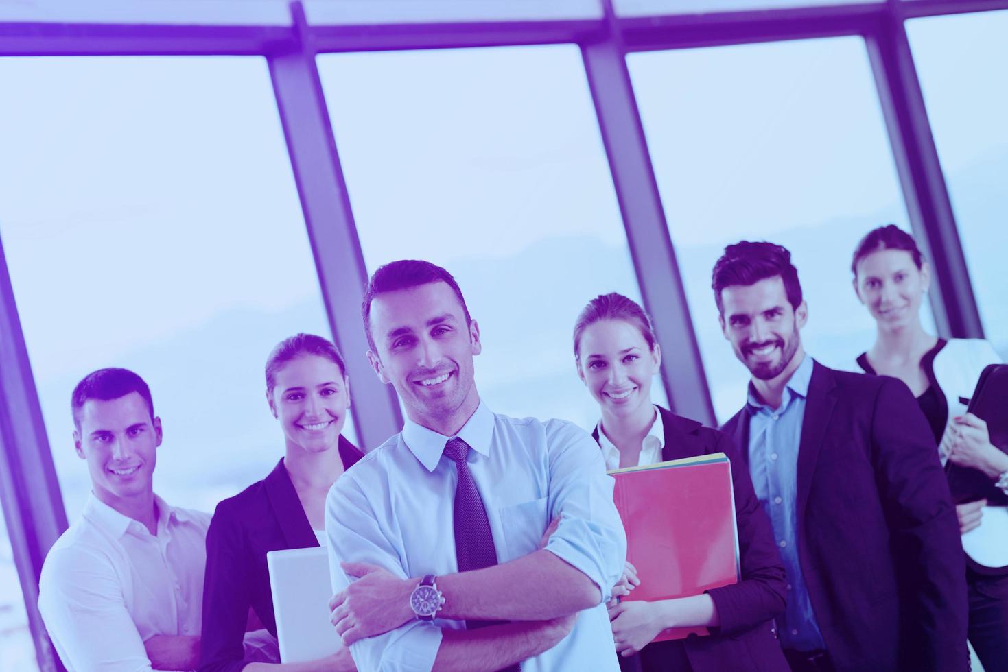 business people group in a meeting at office photo