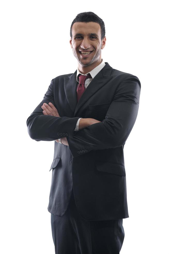 business man isolated over white background photo