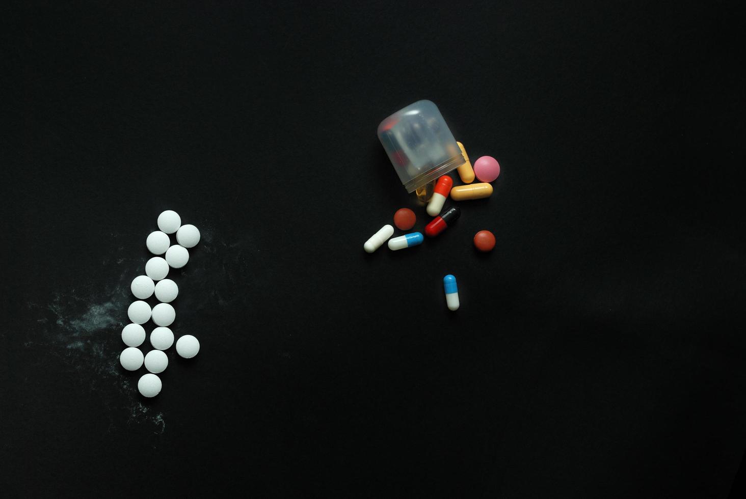 pills on black photo