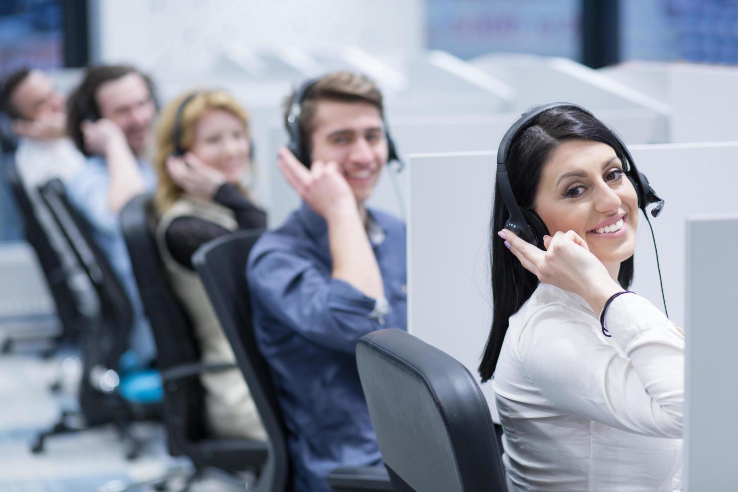 Call center operators photo