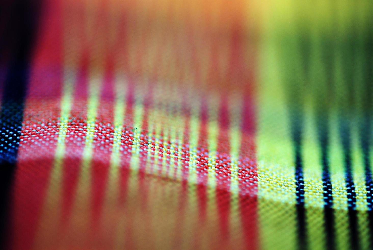 Colorful tablecloth view photo
