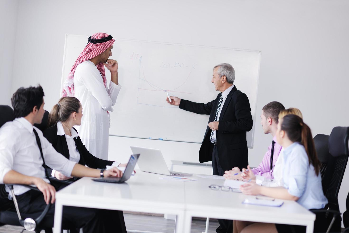 Arabic business man at meeting photo