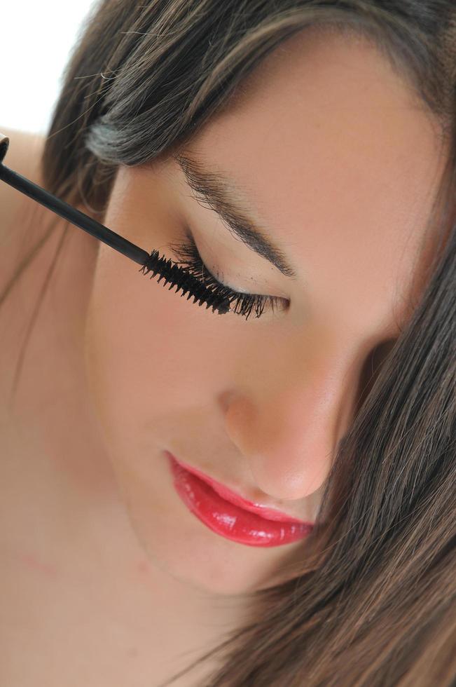 eyelash mekeup view photo