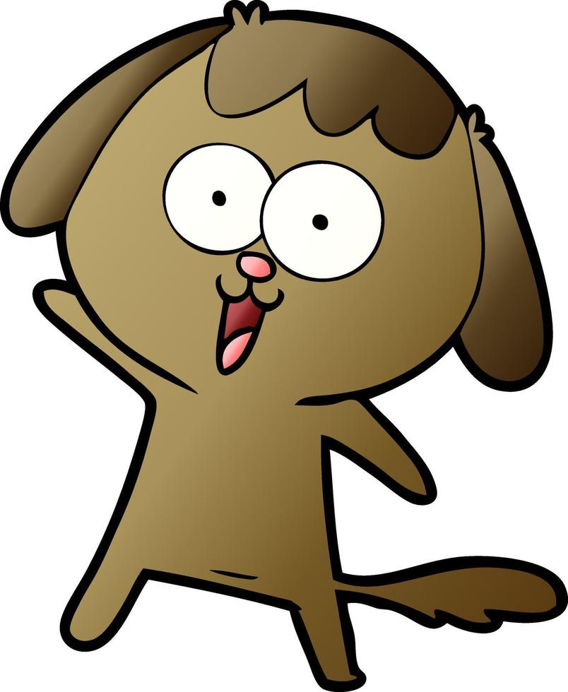 perro de dibujos animados lindo vector