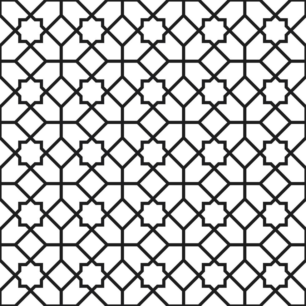 Background with seamless pattern in islamic style vector