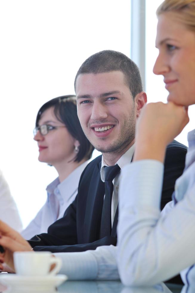group of business people at meeting photo