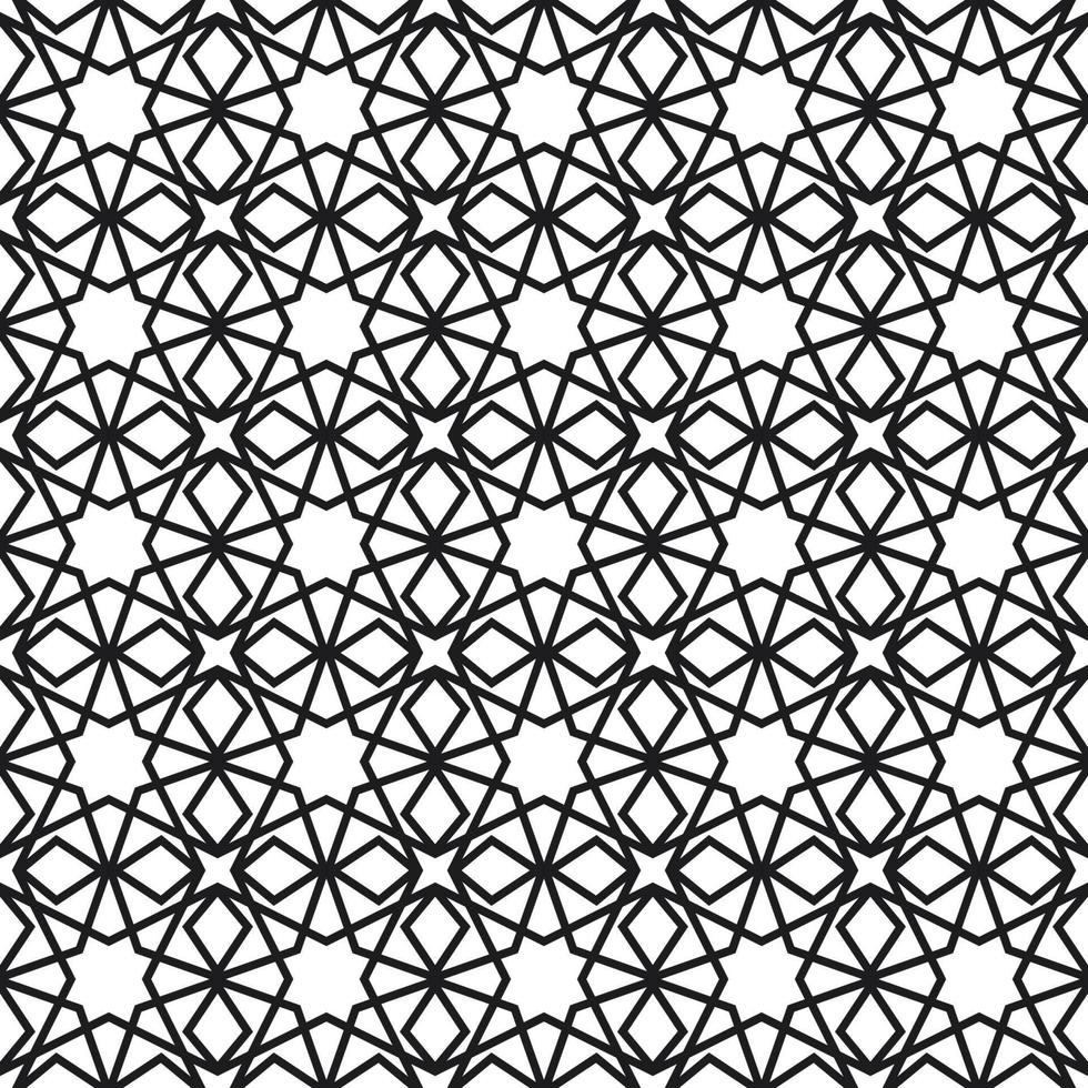 Background with seamless pattern in islamic style vector