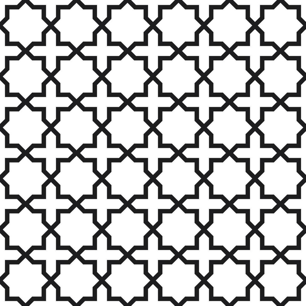 Background with seamless pattern in islamic style vector