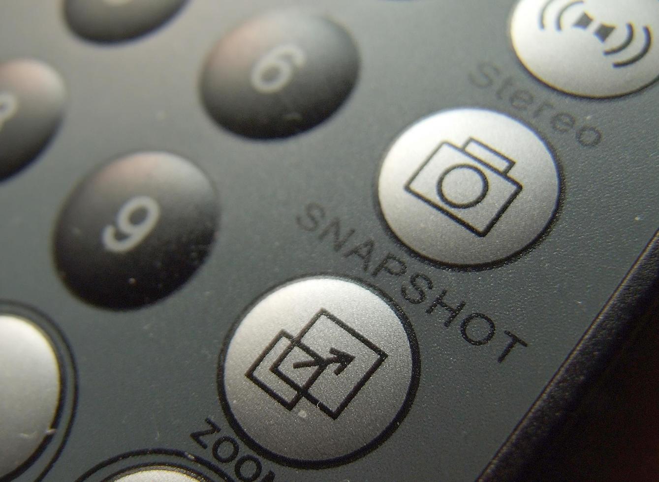 thin remote closeup photo