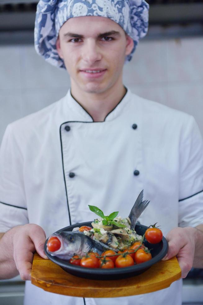 chef preparing food photo