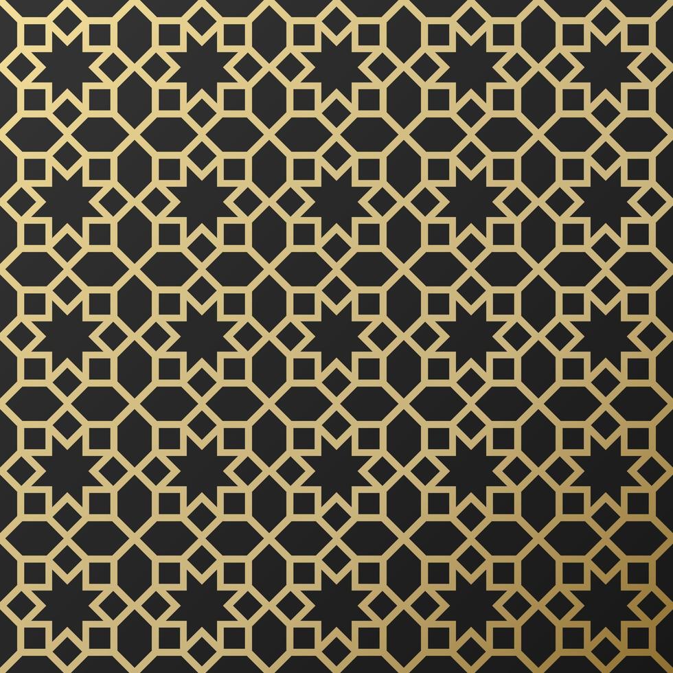 Background with seamless pattern in islamic style vector