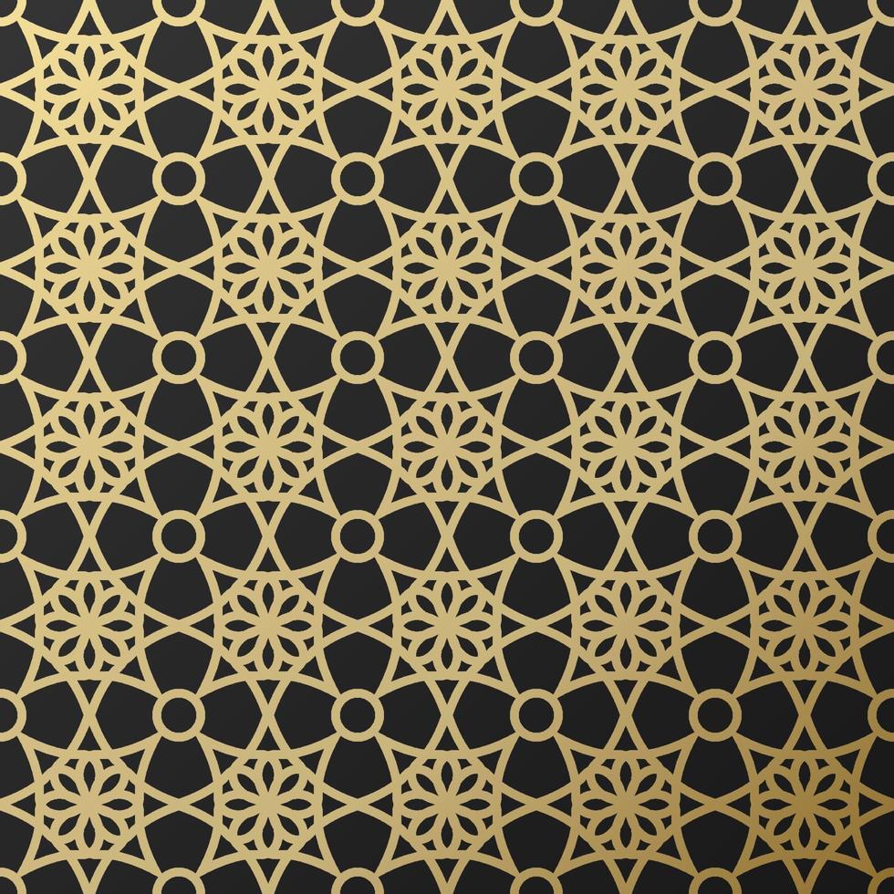 Background with seamless pattern in islamic style vector