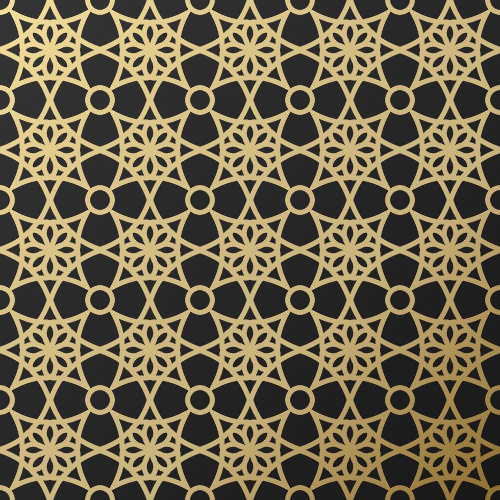 Background with seamless pattern in islamic style vector