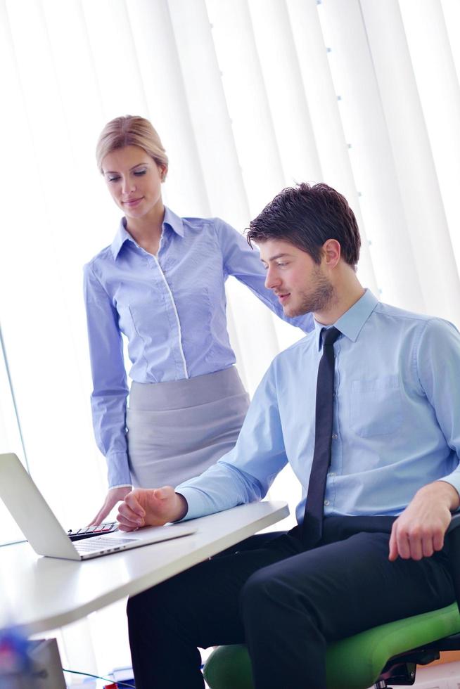 business people in a meeting at office photo