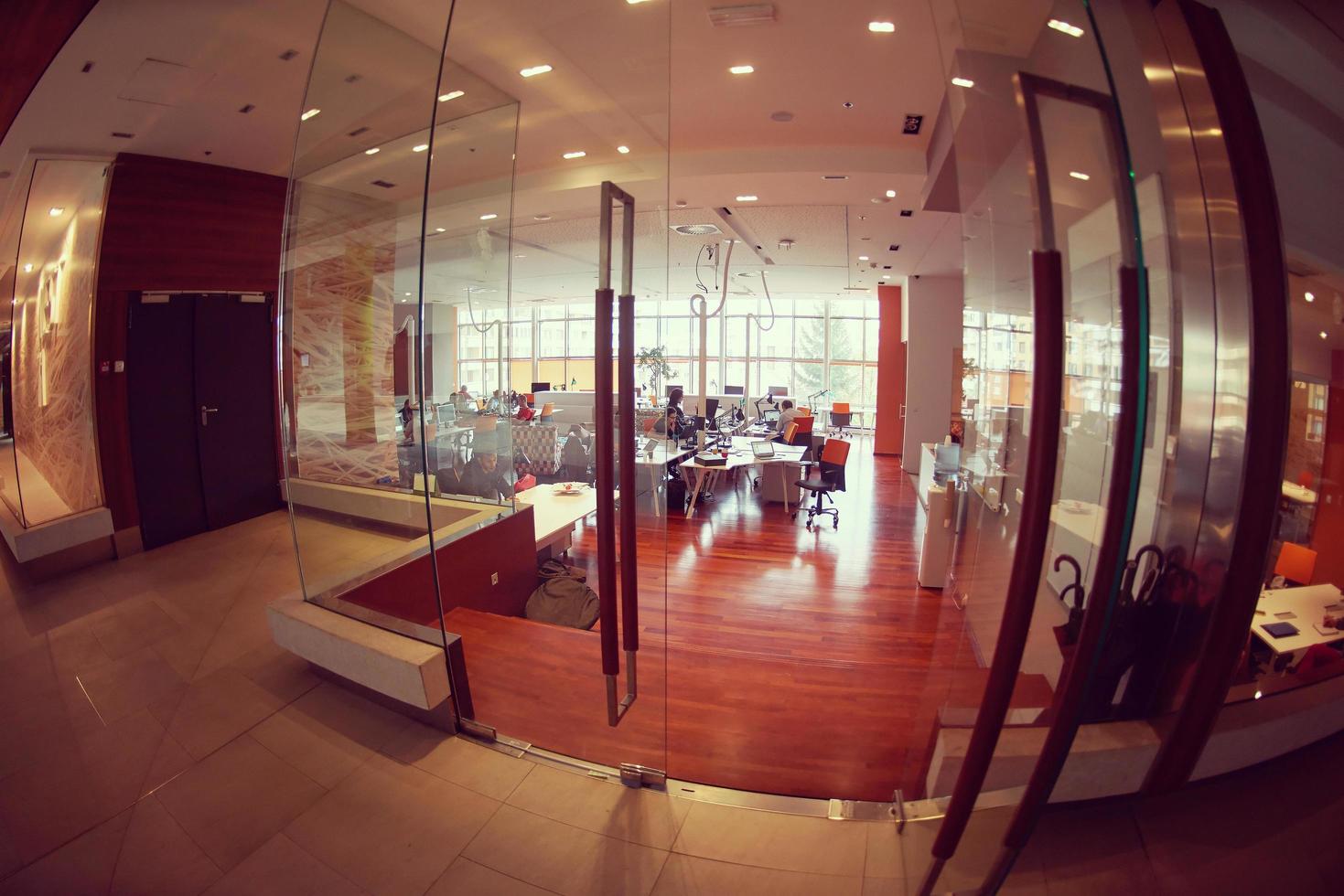 startup business people group at office photo