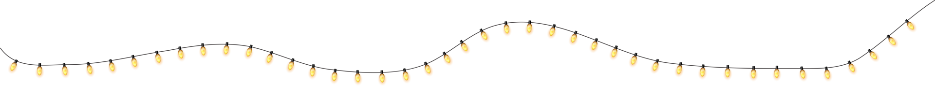 Party Bulb Light Garland png