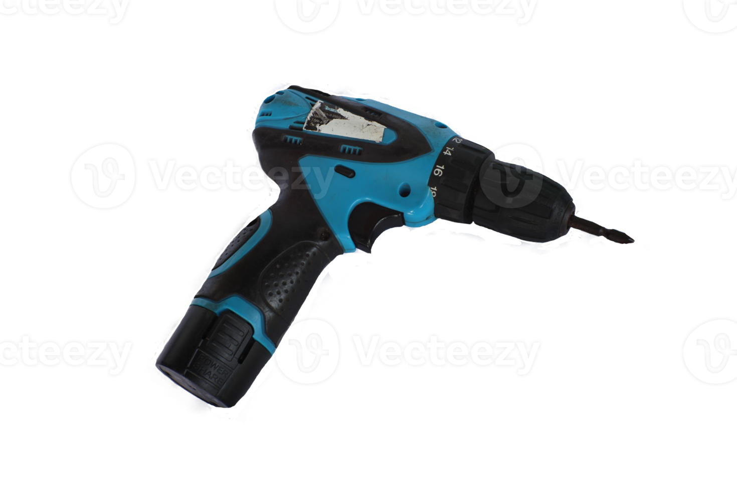 cordless electric drill with battery only with blank background png
