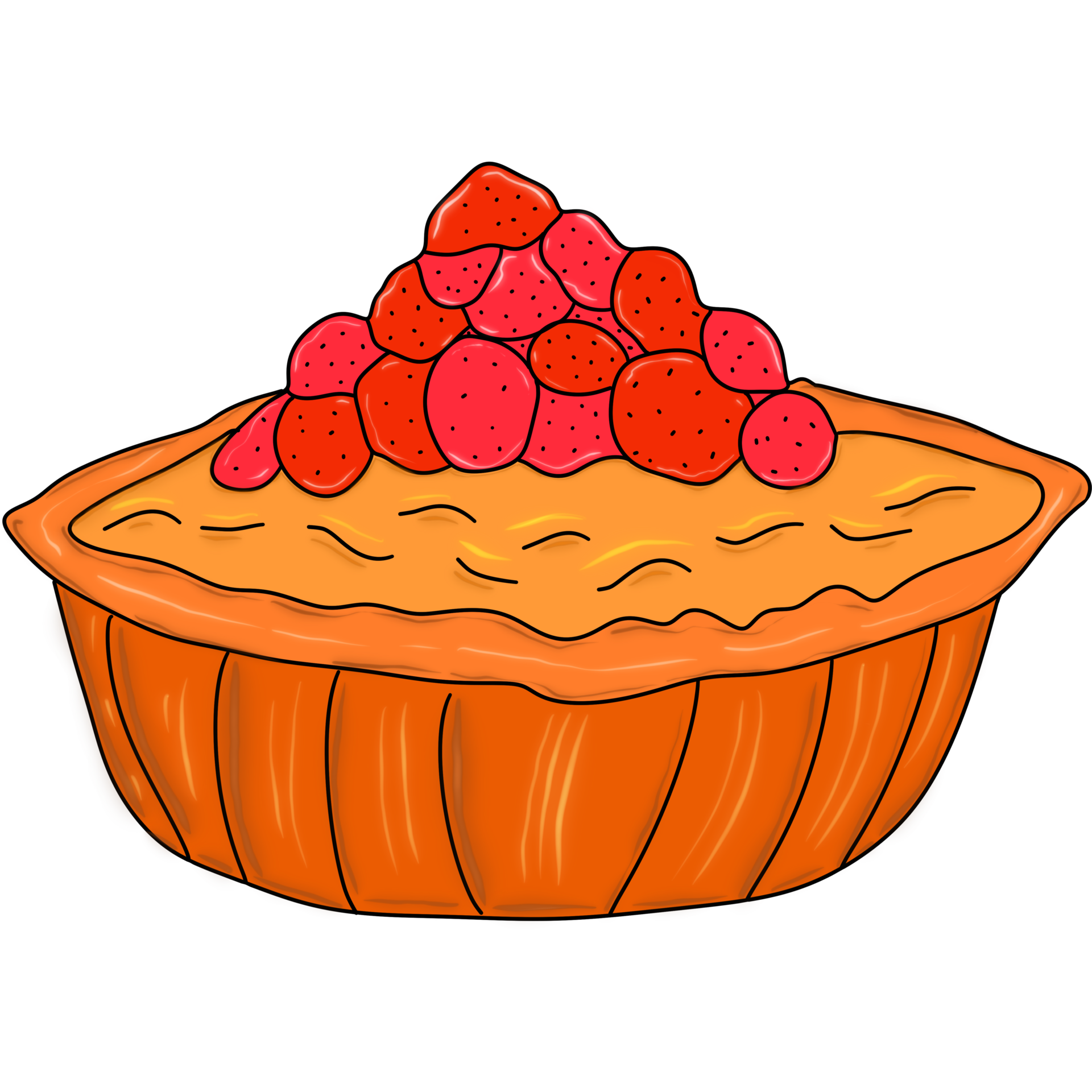 Berry pie illustration 12085492 PNG