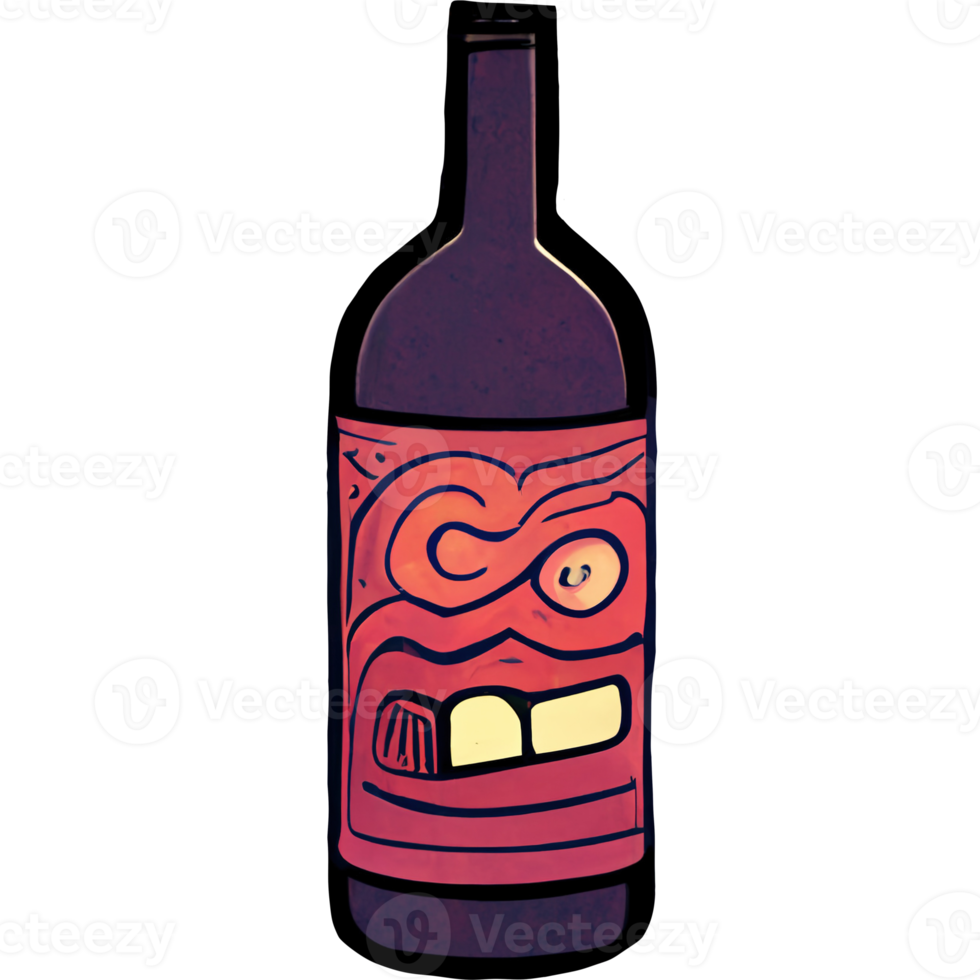 Flasche Wein png