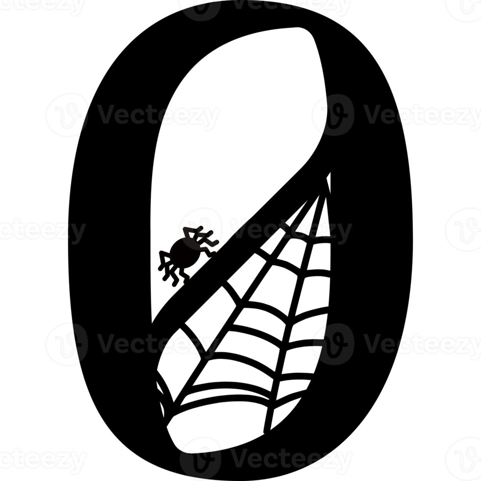 Halloween Black Alphabets png
