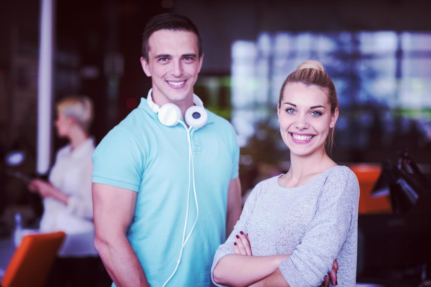 Portrait of a startup business team At A Meeting photo