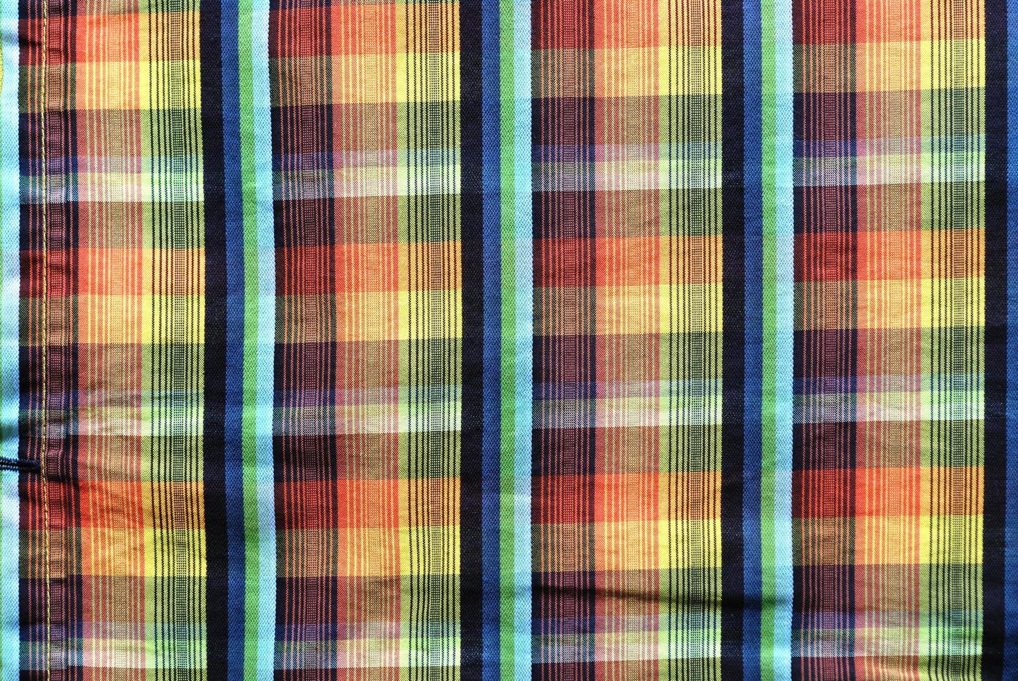 Colorful tablecloth view photo