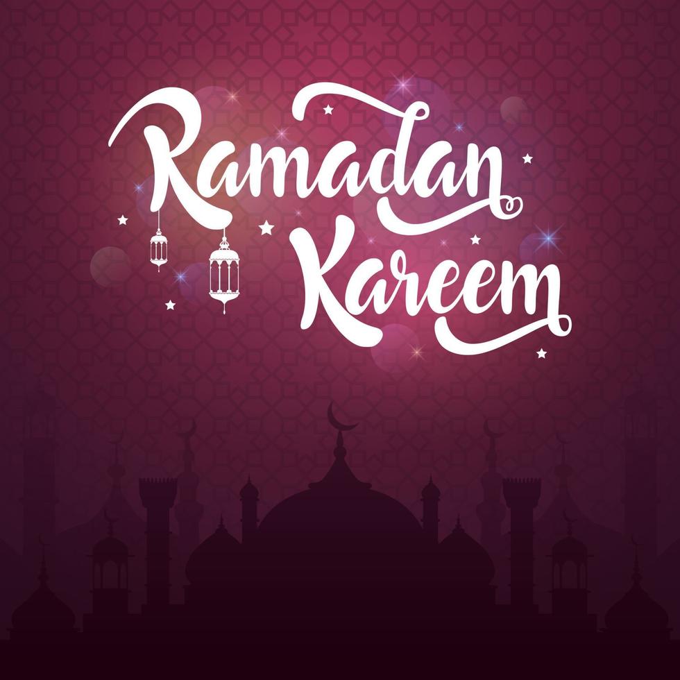 Ramadan Kareem greeting card background vector