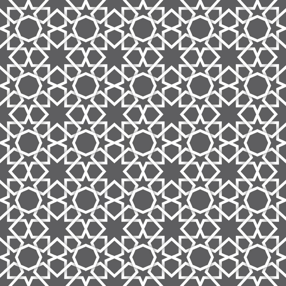 Background with seamless pattern in islamic style vector