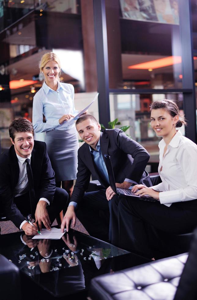 business people in a meeting at office photo