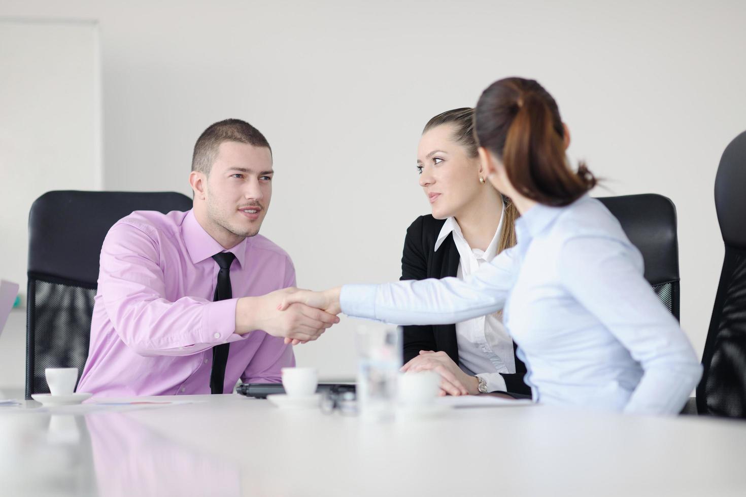 business people group on meeting photo