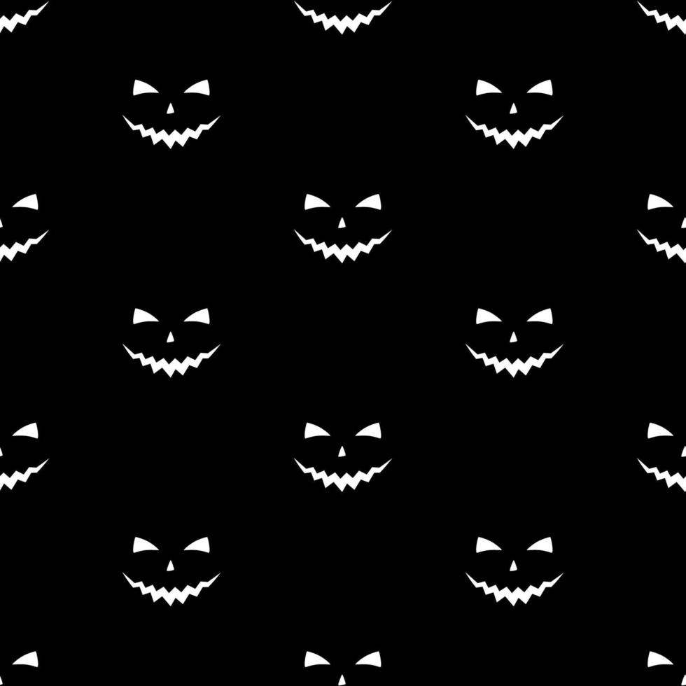 conjunto de caras de miedo calabazas de halloween vector