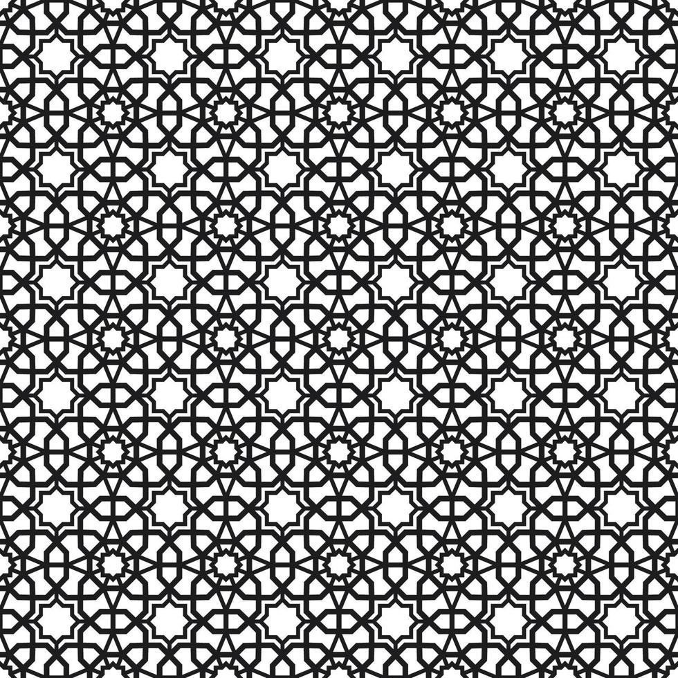 Background with seamless pattern in islamic style vector