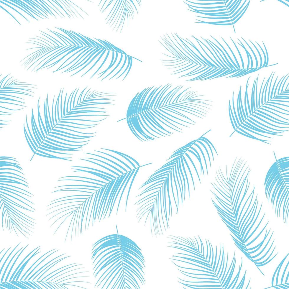 Fondo de patrón floral transparente tropical con hojas de palma. vector