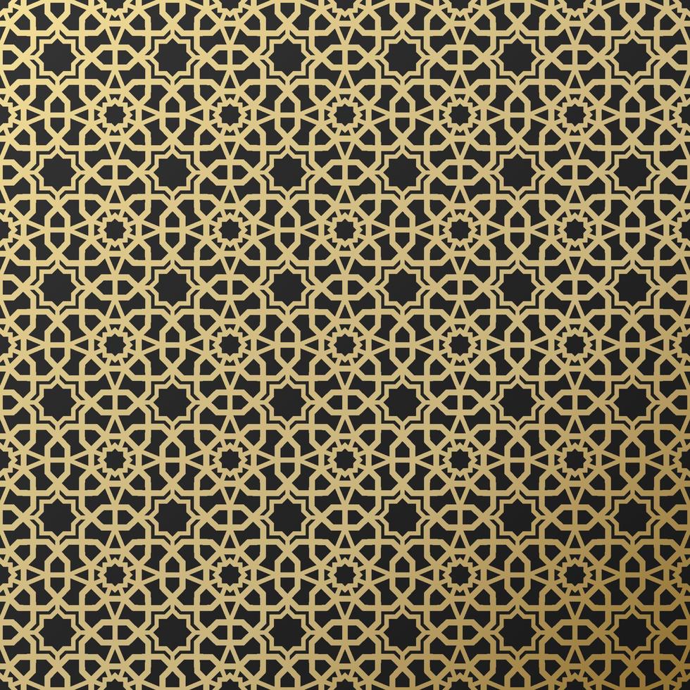 Background with seamless pattern in islamic style vector