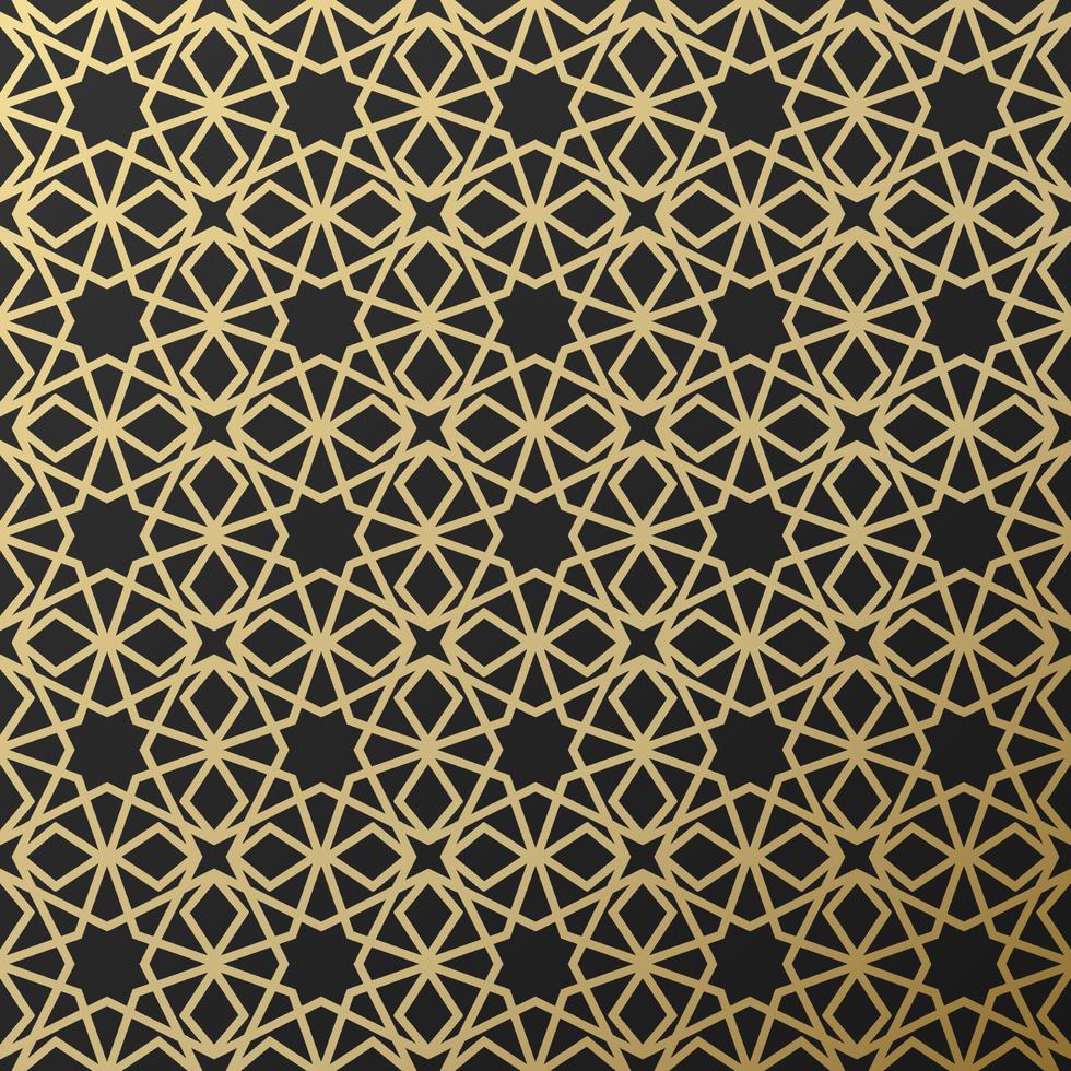 Background with seamless pattern in islamic style vector