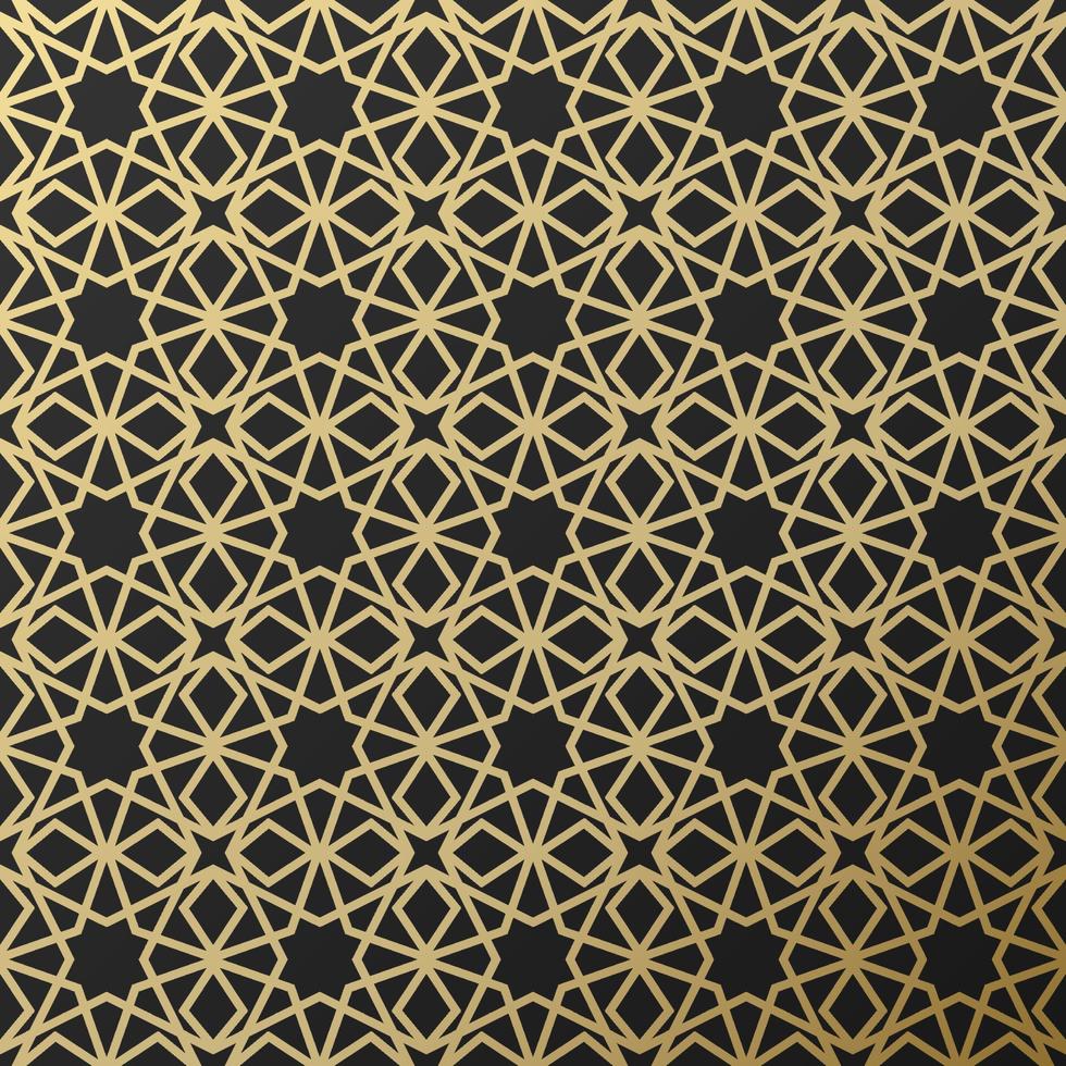 Background with seamless pattern in islamic style vector