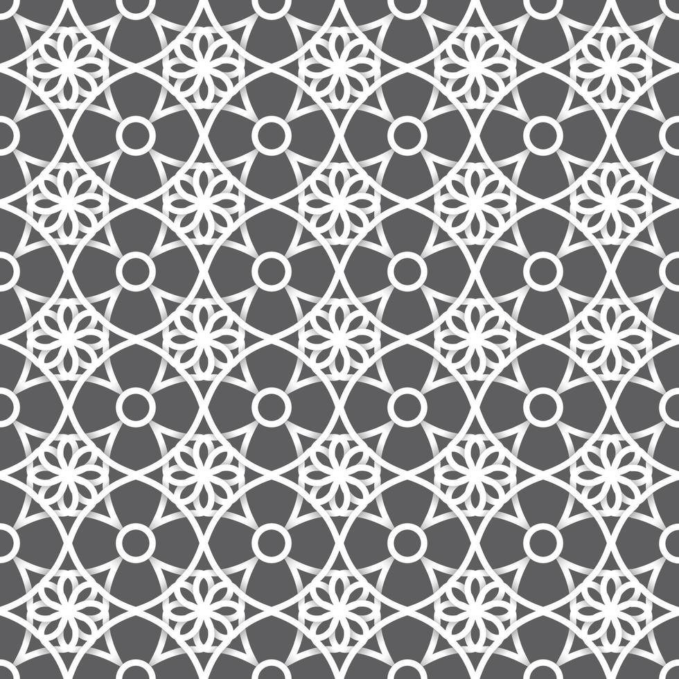 Background with seamless pattern in islamic style vector