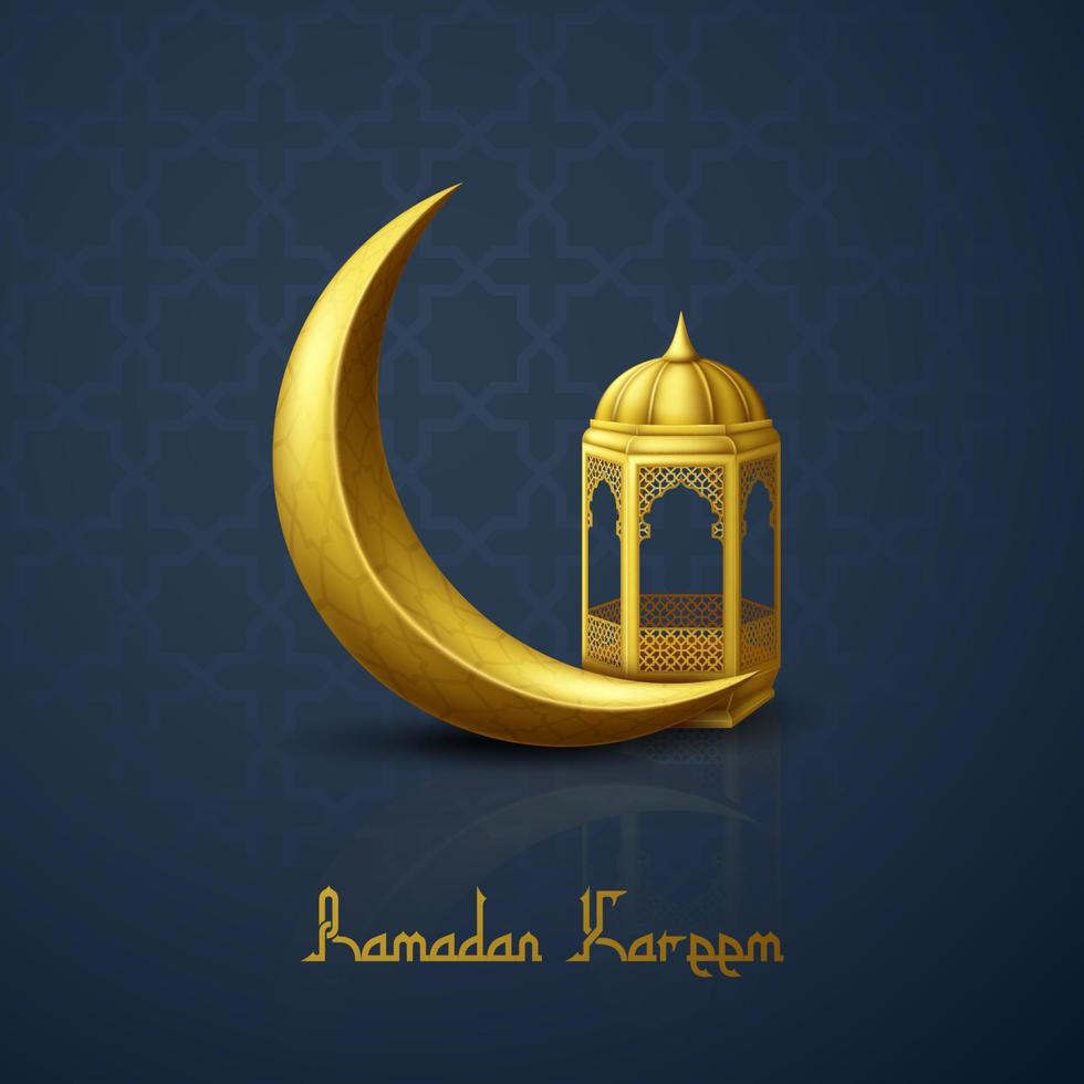 Ramadan Kareem greeting card background vector