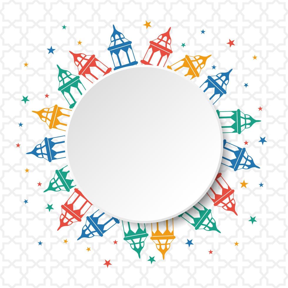Ramadan Kareem greeting card background vector