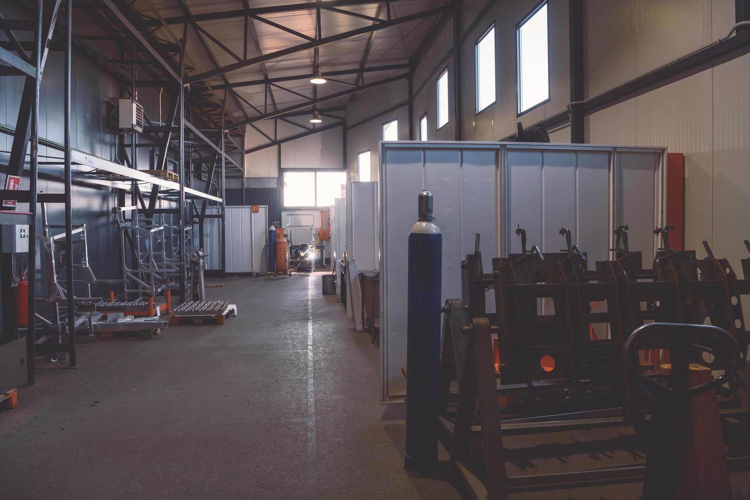 Turkey, 2022 - modern industrial factory for mechanical engineering equipment and machines manufacture of a production hall photo