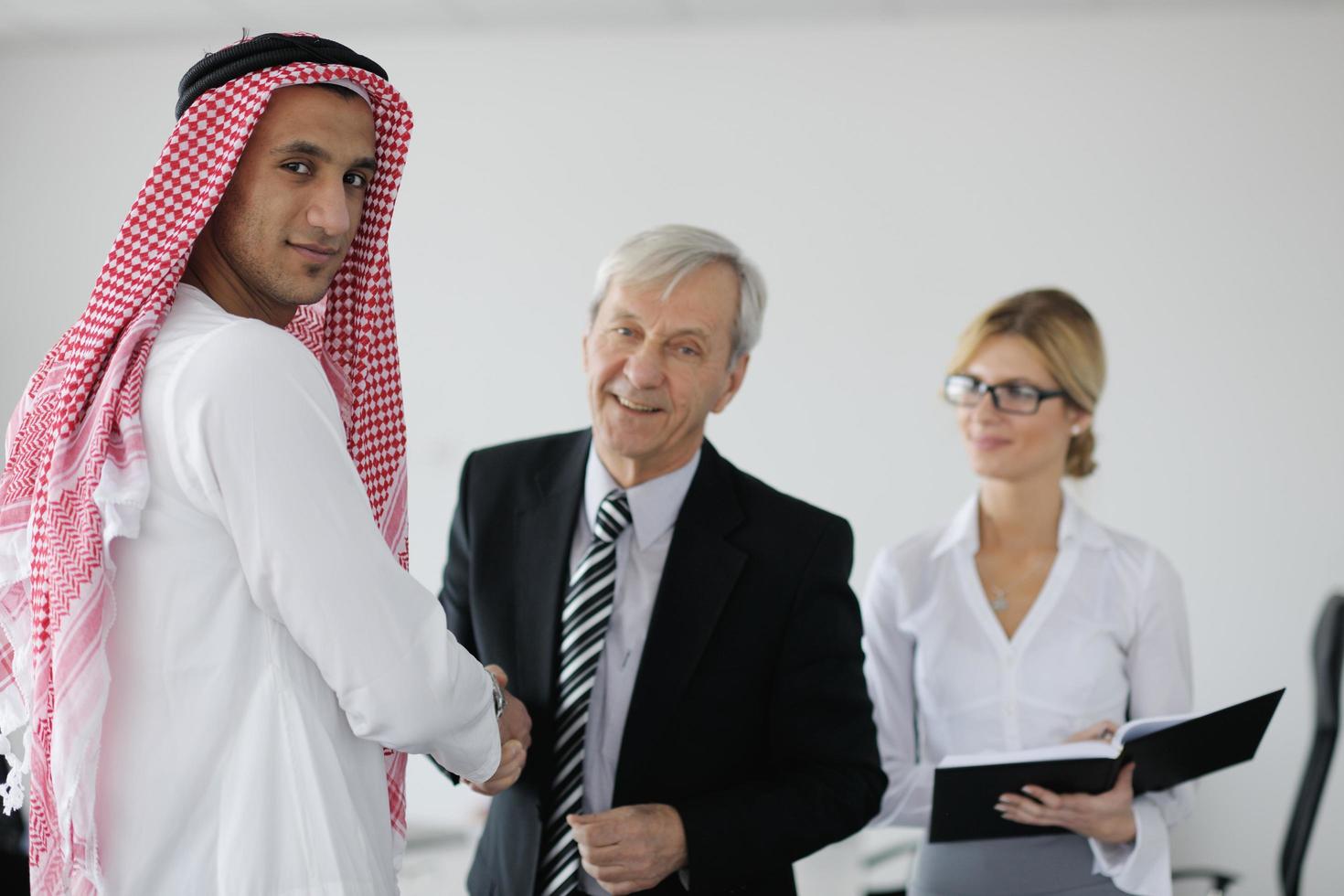 Arabic business man at meeting photo