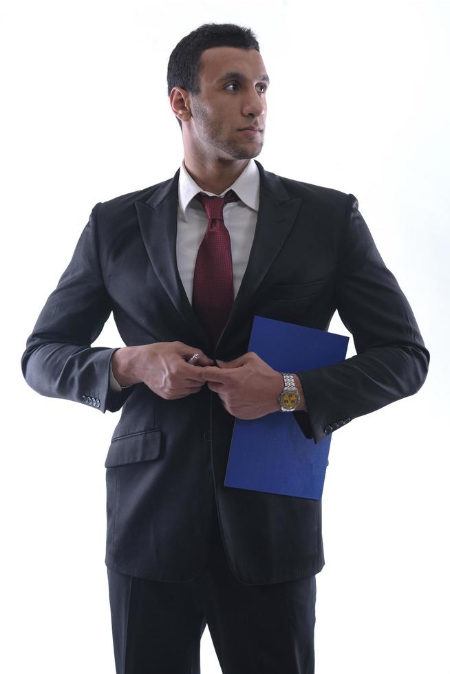 business man isolated over white background photo
