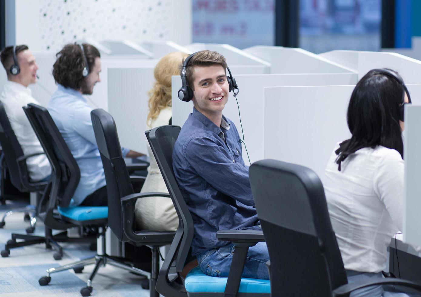 Call center operators photo