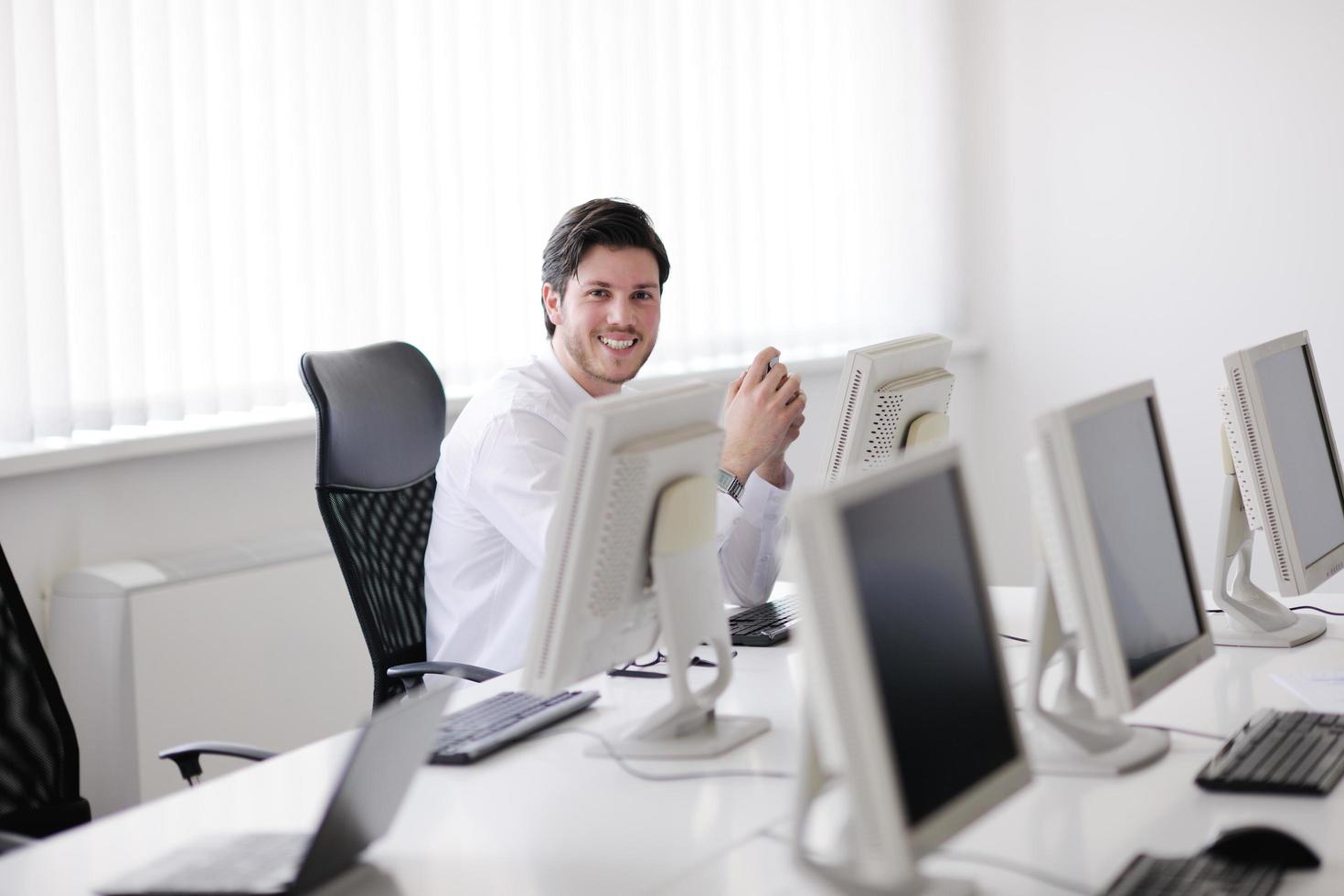 business people group working in customer and helpdesk office photo