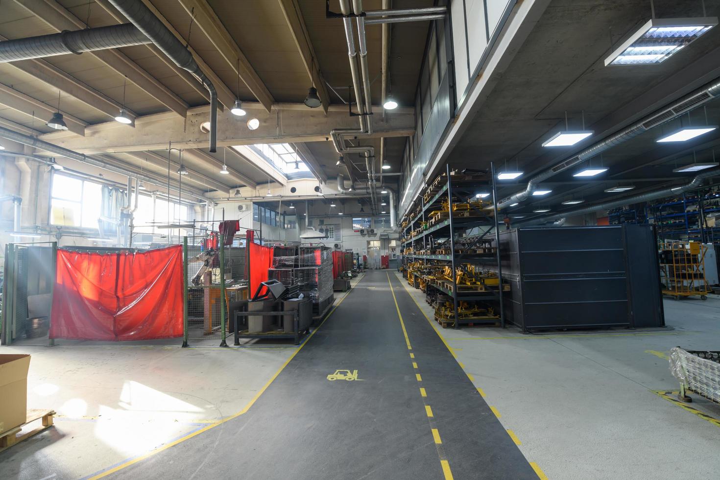 Turkey, 2022 - modern industrial factory for mechanical engineering equipment and machines manufacture of a production hall photo