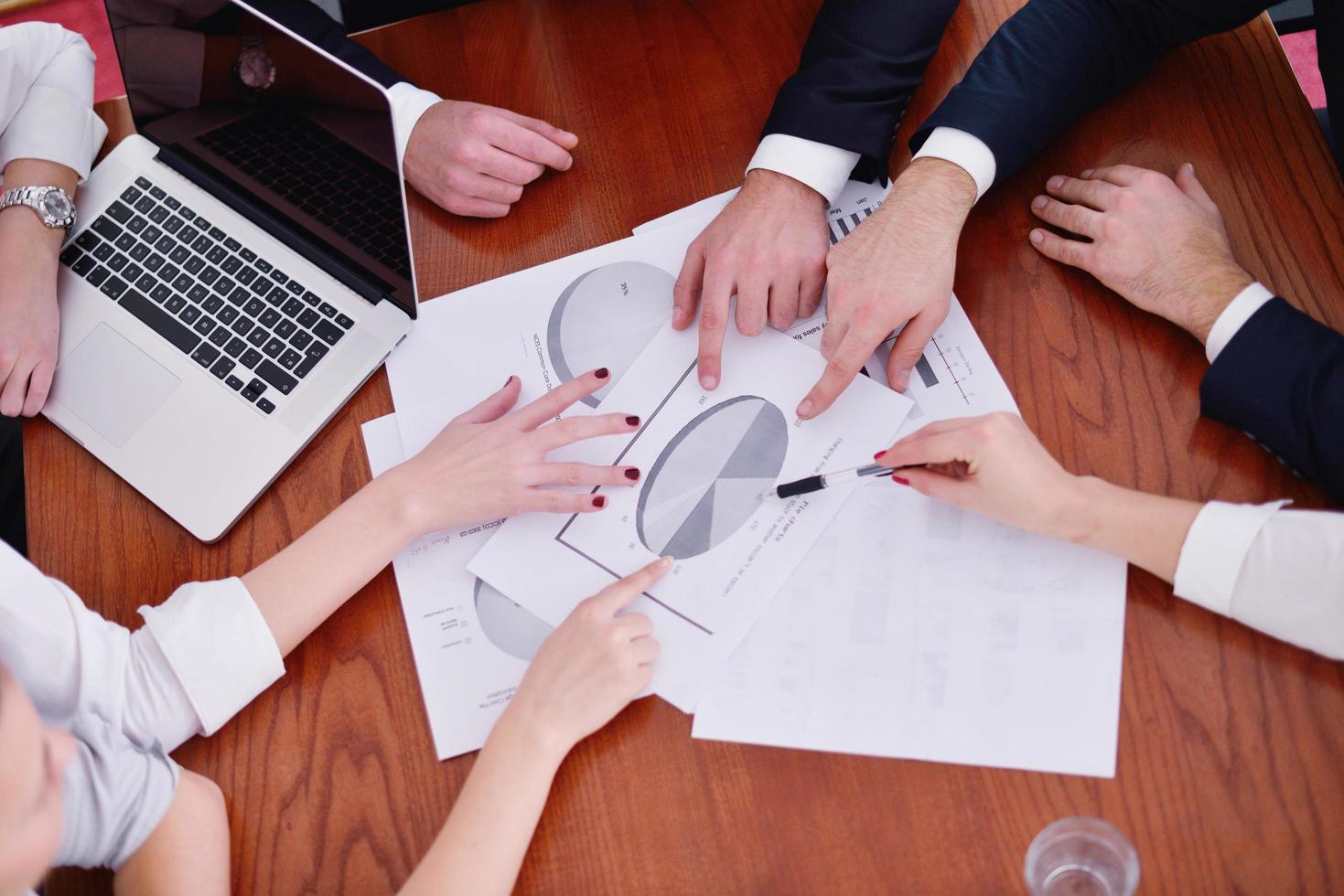 business people in a meeting at office photo