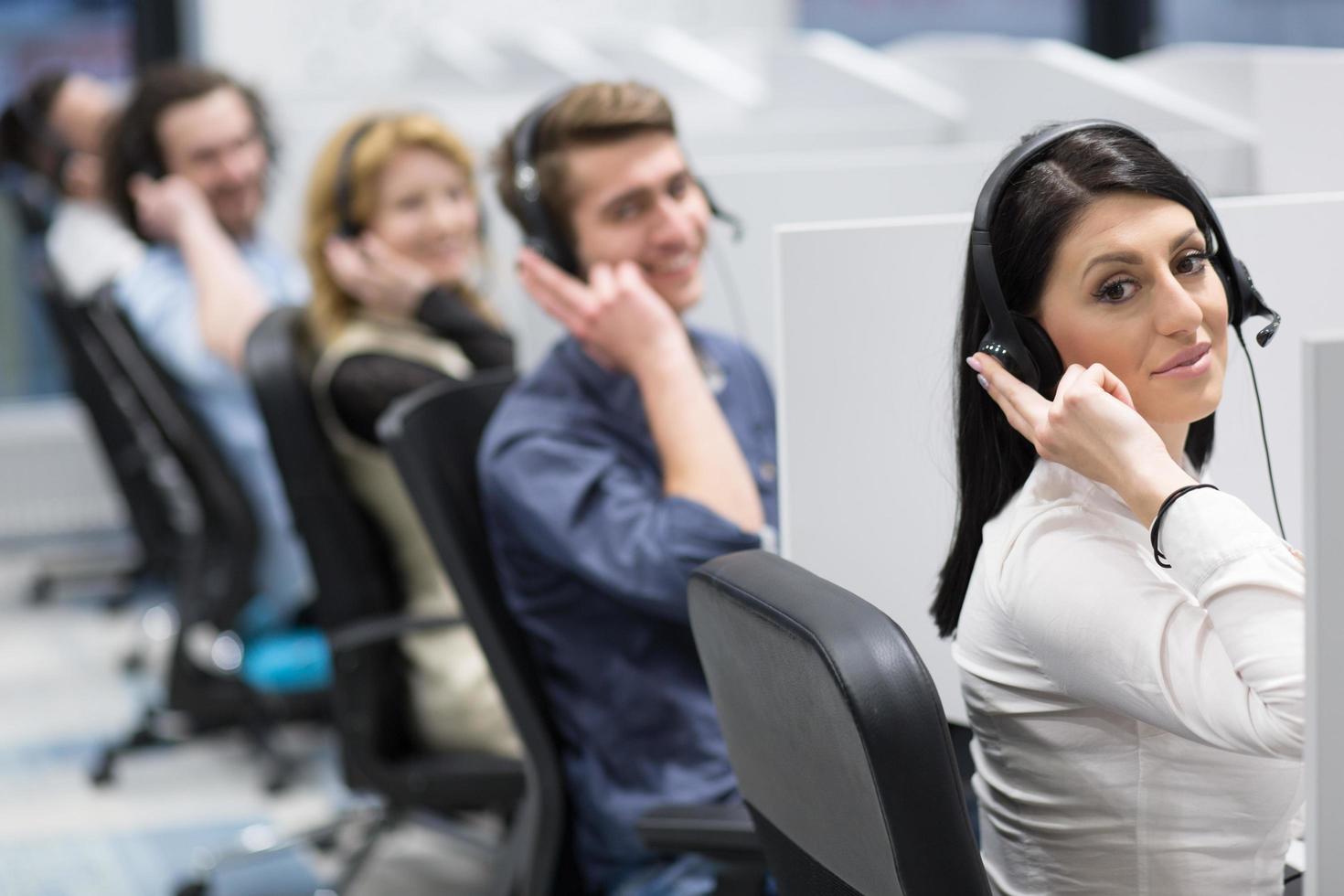 Call center operators photo