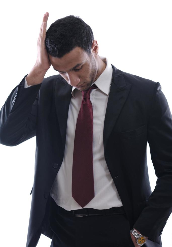 depressed business man photo