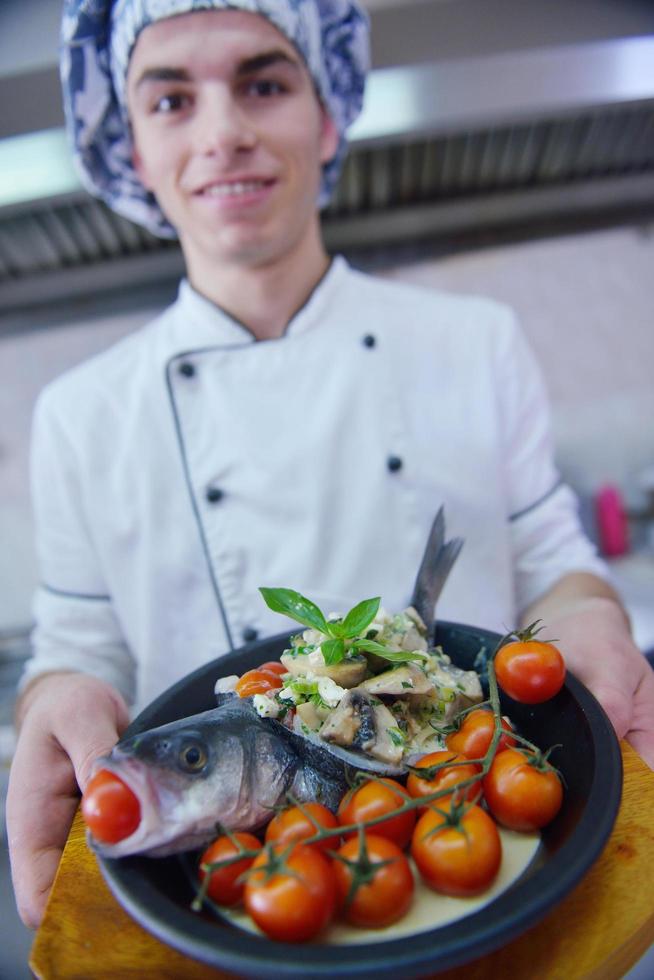 chef preparing food photo